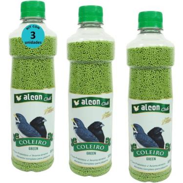 Imagem de Alcon Club Coleiro Green 325g Super Premium Kit com 3 Unidades