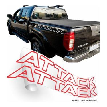 Imagem de Adesivos Laterais Nissan Frontier Attack 2008 À 2016 O Par - Resitank,