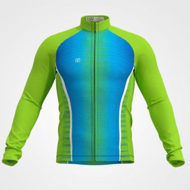 Imagem de Camisa Ciclismo Dry Manga Longa 9005 Arara Azul - YVU, G