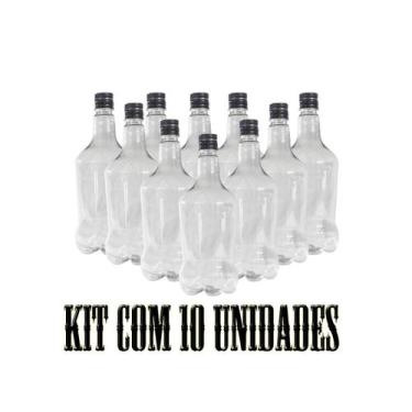 Imagem de Growler Pet 1000ML (com marcação) Cristal - Pack com 10 un - Cia da Br