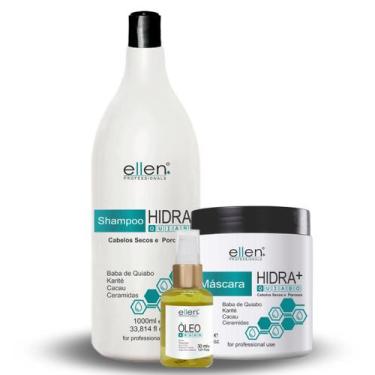 Imagem de Kit de Hidratação Profissional Quiabo - ellen professionals