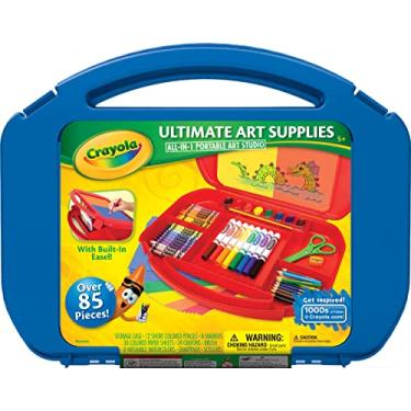 Imagem de Crayola Ultimate Art Case With Easel, 85 Pieces, Gift For Kids Multicolor, 12 1/4" x 15 3/4" x 2 1/4"