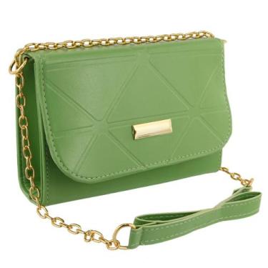 Imagem de Bolsa feminina transversal de ombro alça tiracolo - GF Griff, Verde