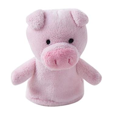 Imagem de TTETTZ Fantoches de Dedo de Pelúcia Brinquedos Imaginativos Brinquedos Educativos, Pink Pig