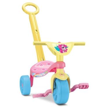 Imagem de Triciclo Unicórnio Menina Tico Tico Com Haste - Samba Toys