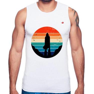 Imagem de Regata Astronomia Vintage Sunset - Foca na Moda, Branco, G