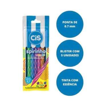 Imagem de Caneta Esferográfica Mini CIS Spirinho Scents Com Cheirinho - Blister 