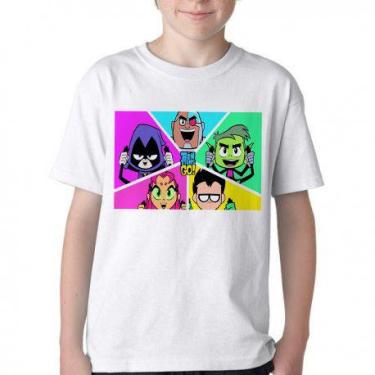 Imagem de Camiseta Infantil ou adulto  jovens titãs em ação Blusa Criança todos 