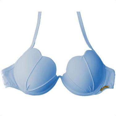 Imagem de Top Avulso Concha Sereia Com Bojo Lançamento Moda Praia Feminino Neon 