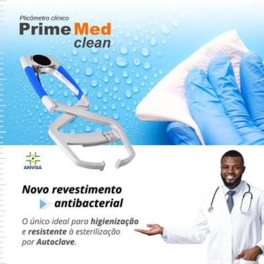 Imagem de Kit Avaliação Física Prime Med Clean  Antibacterial  Anvisa - Azul