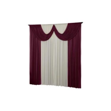 Imagem de Cortina Paris 4 Metros Quarto Sala Igreja Malha Gel  - Dennis Confecçõ