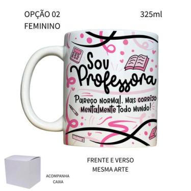 Imagem de Caneca 325ml Flork Profissões Dia Dos Professores - LARANJA E MIMOS