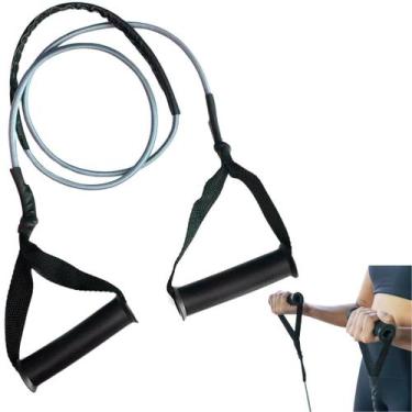 Imagem de Extensor Elástico Resistente Com Alça Para Exercícios De Academia Giná