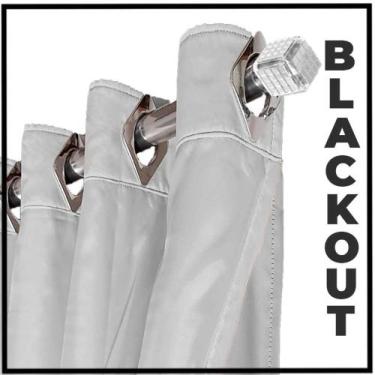 Imagem de cortina blackout Ana em tecido grosso 5,50 x 2,50 marrom - Bravin Cort