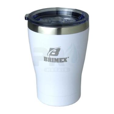 Imagem de Copo Térmico com Tampa Brimex Inox 330ml Chopp, Cerveja ou Café Várias