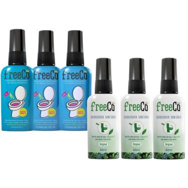 Imagem de Kit C6 FreeCô Odorizador Privada TuttiFruit Capim - Brands - Dalegria 