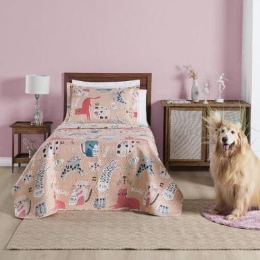 Imagem de Colcha Infantil SOLTEIRO 2 pç Dupla Face Matelado Estampado - SAFIRA E