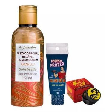 Imagem de Kit Óleo Amarula 120ml + Gel Pai Tá On + Pomada Fogo do Dragão Origina