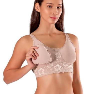 Imagem de Sutiã Pós Mastectomia C/ Bojo e Próteses 684016A Modelleskin, Nude, GG