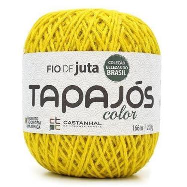 Imagem de Fio de Juta Colorido Tapajós 200g - 166 Metros - Castanhal, AMARELO