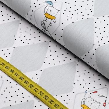 Imagem de Tecido Estampado Para Patchwork - Respeitável Público : Tenda (0,50X1,