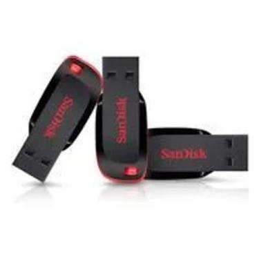 Imagem de Kit Com 3 Pen Drive Sandisk Cruzer Blade Sdcz50 32gb