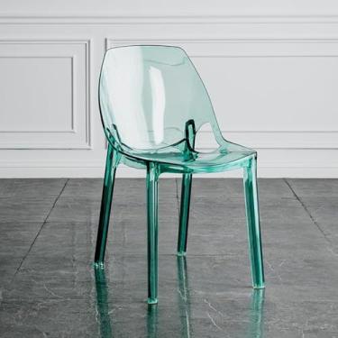 Imagem de Cadeira de jantar acrílica, cadeiras transparentes aninháveis para adultos, banqueta de acrílico transparente, cadeiras de jantar modernas para adultos, cadeira de mesa de sala de jantar, cadeira de
