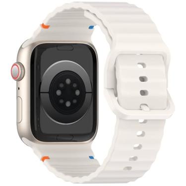 Imagem de Pulseira Ondulada LTimports compativel com Apple Watch 42mm Series 10, Apple Watch 41mm Series 9/8/7, Apple Watch 40mm Series 6/5/4/SE e Apple Watch 38mm Series 3/2/1 (LT-Estelar)