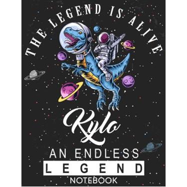 Imagem de The Legend Is Alive Kylo An Endless Legend Notebook: Astronaut Notebook Birthday Gift For Boys, Men With Personalized Name With Awesome Space Cover Design, 8.5x11 in ,110 Lined Pages.