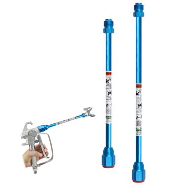 Imagem de ZHUITU Pistola de Pulverização de Tinta Sem Ar, Extensão de Ponta, Haste, Pacote com 2, Pistola de Pulverização Sem Ar, Varinha de Pintura Em Spray, 11,8", 20"