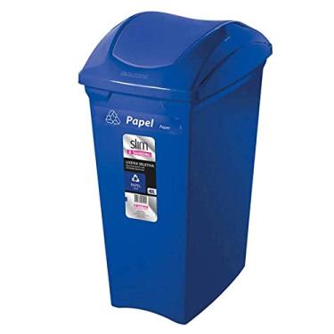 Imagem de Sanremo - Lixeira Plástica Seletiva Basculante de 40 Litros, Linha Casablanca