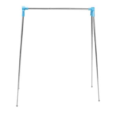 Imagem de Rack para Roupas de Viagem, Mini Rack Portátil Dobrável para Roupas de Secagem, Altura e Largura Ajustáveis, Rack Compacto para Roupas Dobráveis ​​de Aço Inoxidável para Viagens