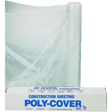 Imagem de Rocky Mountain Goods Folha de plástico de construção de 4 Mil – Folha de polietileno transparente de 25 cm x 2,5 m para barreira de vapor, barreira de umidade, cobertura de estufa, paisagismo e