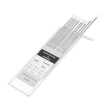 Imagem de HARFINGTON 10 eletrodos de tungstênio para soldagem TIG, 0,7 a 0,9% zircônio para soldagem de aço inoxidável, liga de alumínio e magnésio, fabricação de automóveis aeroespaciais, branco WZ8