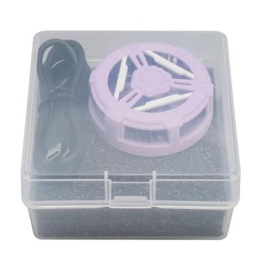 Imagem de Refrigerador de Telefone, Controle de Temperatura Inteligente de Alumínio, Boa Dissipação de Calor Magnética, Refrigerador Recarregável de Telefone para Jogos (Sakura roxa)