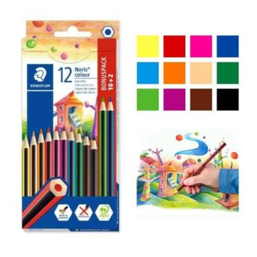 Imagem de Lápis De Cor Importado Staedtler Noris Colour 12 Cores Escolar