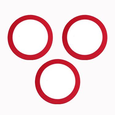 Imagem de 3 peças GP1059291 Vedação de vasilha de tanque de água de vaso sanitário substituições de vedação de válvula de descarga 05863000849 K-GP1059291 vermelho