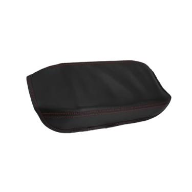 Imagem de Motoforti Capa protetora de couro de microfibra preta para Honda Civic 2006-2013 capa protetora de apoio de braço com pontos vermelhos acessórios de longa duração