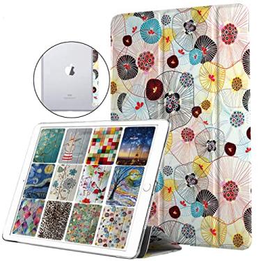 Imagem de DuraSafe Cases Capa traseira transparente para iPad Air 3 2019 10,5 polegadas [Air 3ª geração] A2152 A2123 A2153 A2154 impressa em três dobras - impressões de peixes gelatinosos