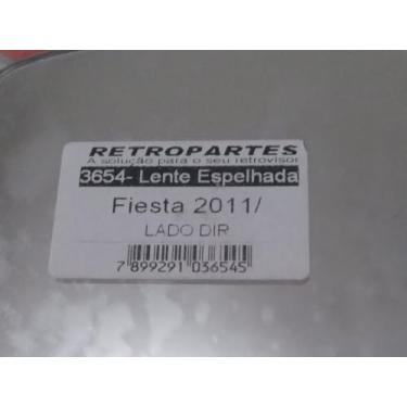 Imagem de Vidro de Espelho Retrovisor Direito, Compatível com New Fiesta 2012-2018, Lado do Passageiro, Sem Base
