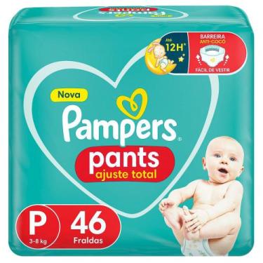 Imagem de Fralda Infantil Pampers Pants Ajuste Total Tamanho P com 46 Unidades
