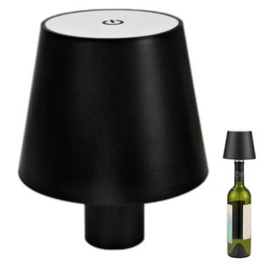 Imagem de Luminaria Abajur de Garrafa Recarregavel Mesinha Decoraçao Quarto Sala