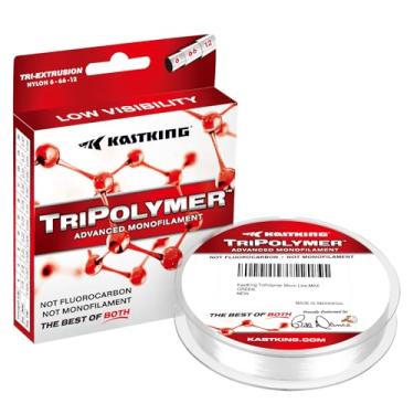 Imagem de KastKing Linha de pesca de monofilamento avançado TriPolymer, ICE Clear, 7,7 kg, 270 m