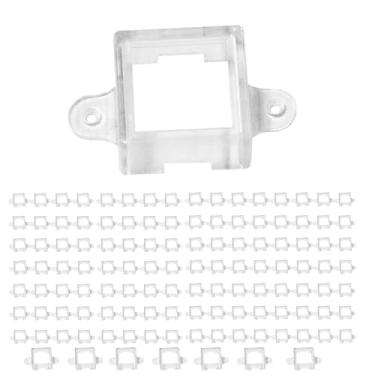 Imagem de PIAOLGYI Suporte para luzes LED Govee para ambientes externos (versão não profissional), suportes de montagem de luz LED para ambientes externos Govee (modelo H705) (120) (transparente)