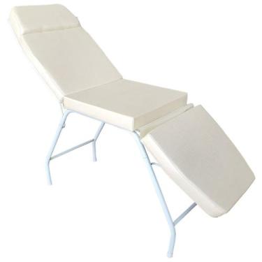 Imagem de Maca 3 Posições Reclinável Estética Massagem Tattoo For-ty, Branco (Of