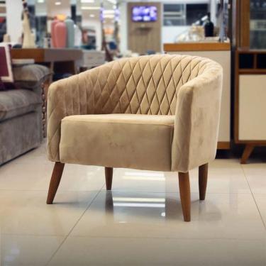 Imagem de Poltrona Decorativa Madeira Maciça Karina Bianchi Móveis