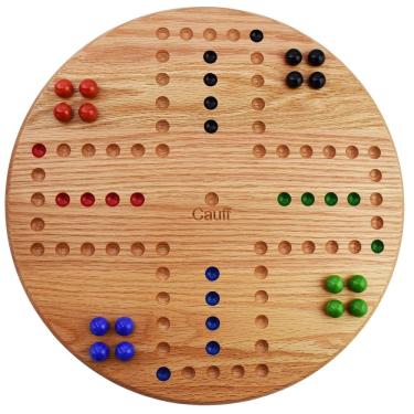 Imagem de Jogo de tabuleiro Marbles Solid Oak Wood 4 Player Cauff 35cm