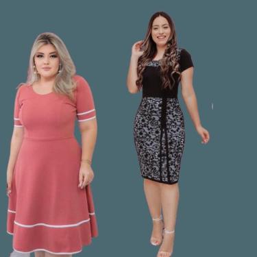 Imagem de Combo Com 2 Roupa Florido Diversas Moda Feminina Evangelico Cristã Ves