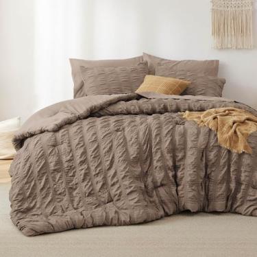 Imagem de Conjunto de roupa de cama Bedsure Bed in a Bag Queen Size - 7 peças de