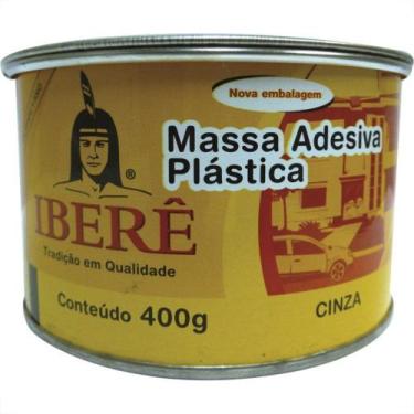 Imagem de Massa Plastica Ibere 400G Cinza Com Catalizador - Kit C/12